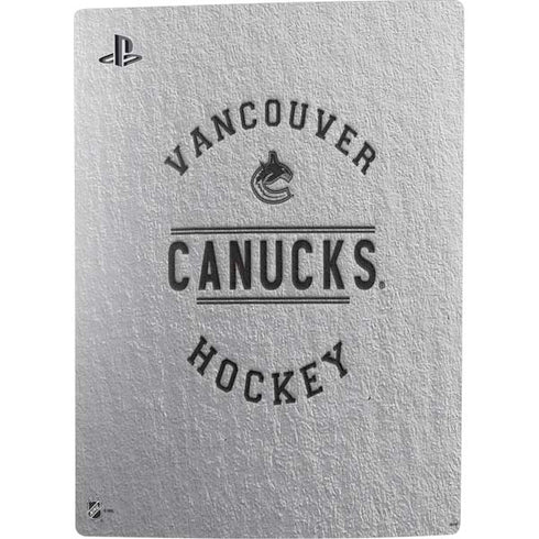 NHL Vancouver Canucks Black Text PS5 Console Skin