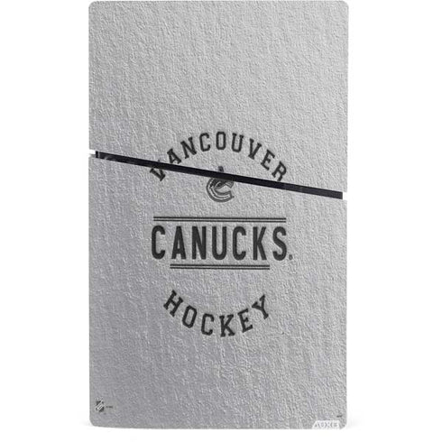 NHL Vancouver Canucks Black Text PS5 Slim Digital Edition Bundle Skin