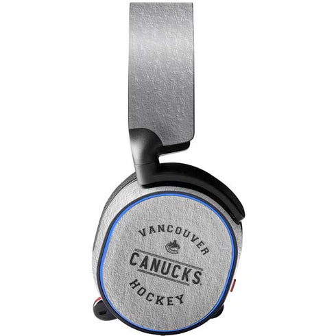 NHL Vancouver Canucks Black Text SteelSeries Arctis 3 Skin