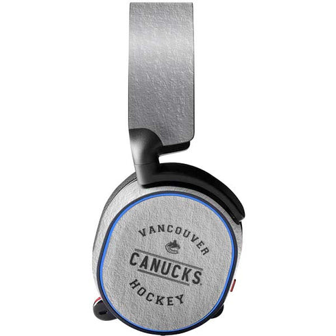 NHL Vancouver Canucks Black Text SteelSeries Arctis 5 Skin