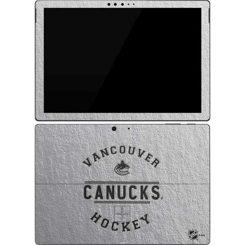 NHL Vancouver Canucks Black Text Surface Pro 7 Skin