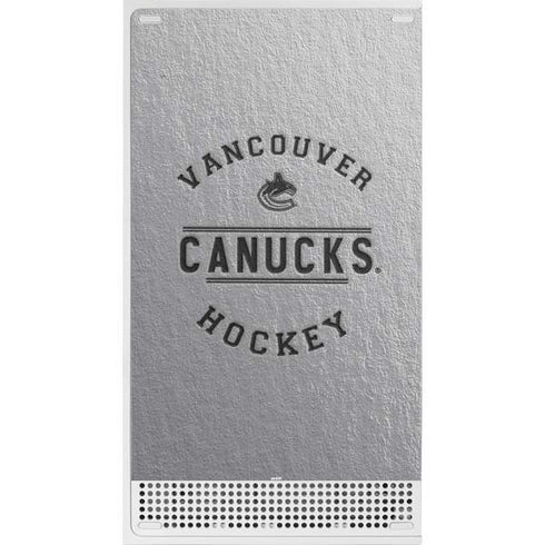 NHL Vancouver Canucks Black Text Xbox Series S Skins