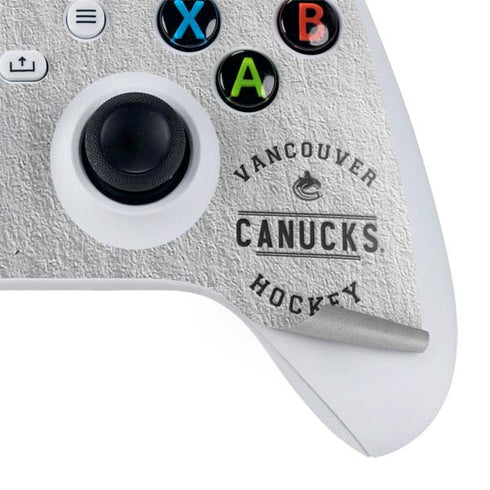 NHL Vancouver Canucks Black Text Xbox Series S Bundle Skin