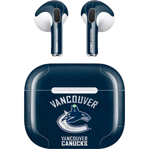 NHL Vancouver Canucks Distressed Apple AirPods (3rd Gen 2021) Skin