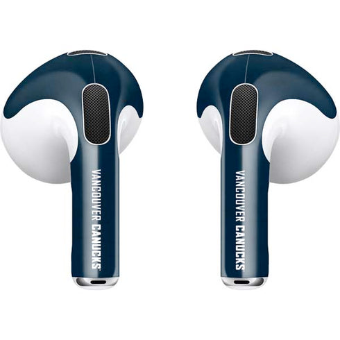 NHL Vancouver Canucks Distressed Apple AirPods (3rd Gen 2021) Skin