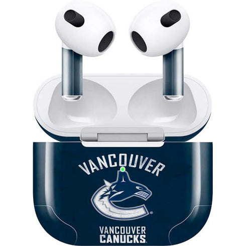 NHL Vancouver Canucks Distressed Apple AirPods (3rd Gen 2021) Skin
