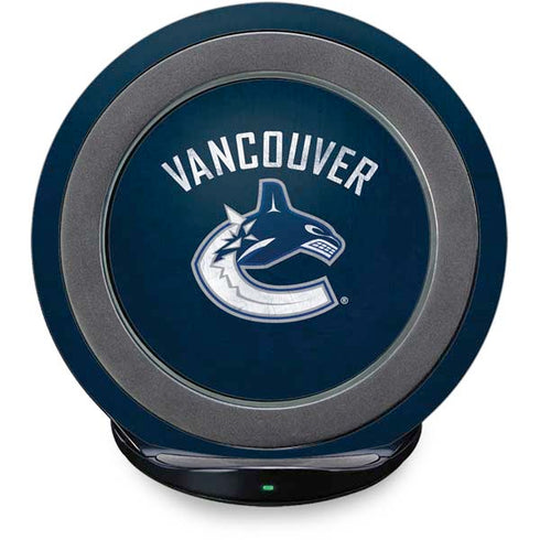 NHL Vancouver Canucks Distressed Fast Charge Wireless Charging Stand Skin