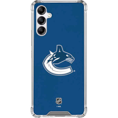 NHL Vancouver Canucks Distressed Galaxy A15 5G Clear Case