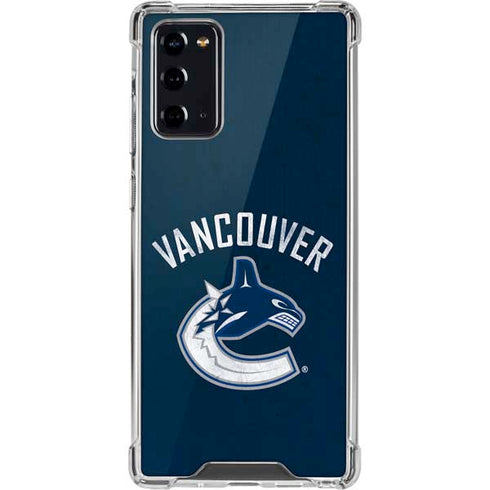 NHL Vancouver Canucks Distressed Galaxy Note20 5G Clear Case