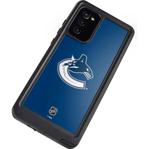 NHL Vancouver Canucks Distressed Galaxy Note20 5G Waterproof Case