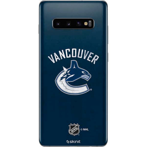NHL Vancouver Canucks Distressed Galaxy S10 Plus Skin