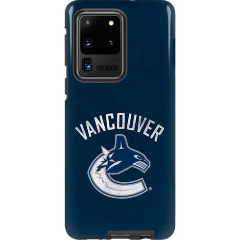 NHL Vancouver Canucks Distressed Galaxy S20 Ultra 5G Pro Case