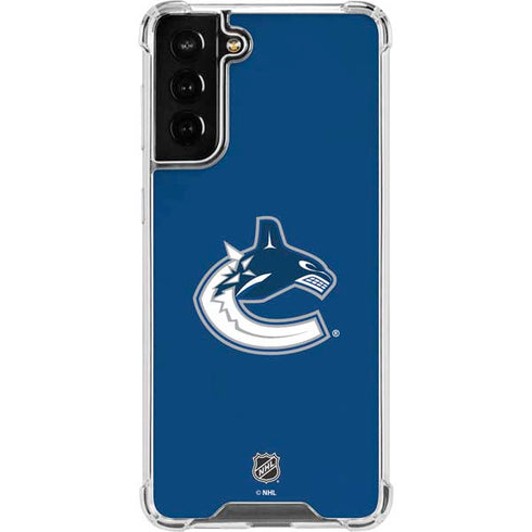 NHL Vancouver Canucks Distressed Galaxy S22 Plus Clear Case