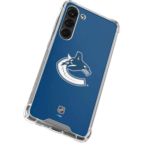 NHL Vancouver Canucks Distressed Galaxy S23 Plus Clear Case
