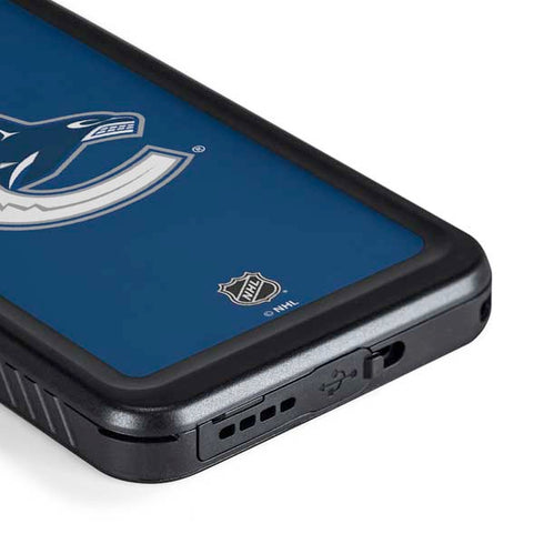 NHL Vancouver Canucks Distressed Galaxy S23 Plus Waterproof Case