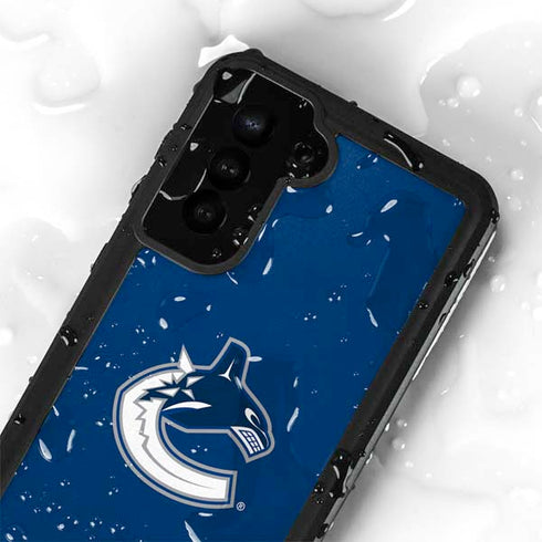 NHL Vancouver Canucks Distressed Galaxy S23 Plus Waterproof Case