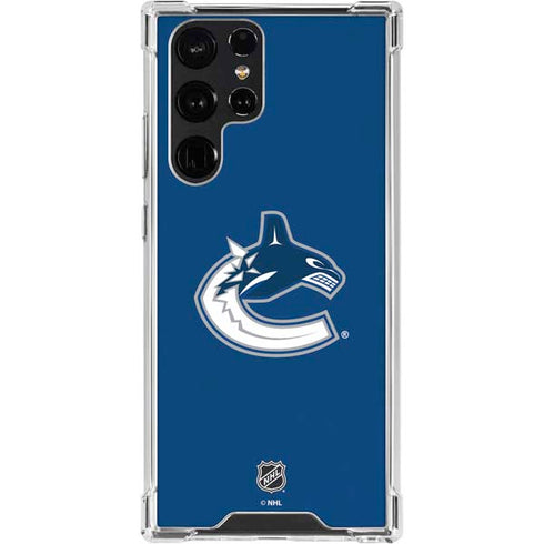 NHL Vancouver Canucks Distressed Galaxy S24 Ultra Clear Case