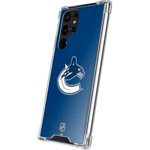 NHL Vancouver Canucks Distressed Galaxy S24 Ultra Clear Case