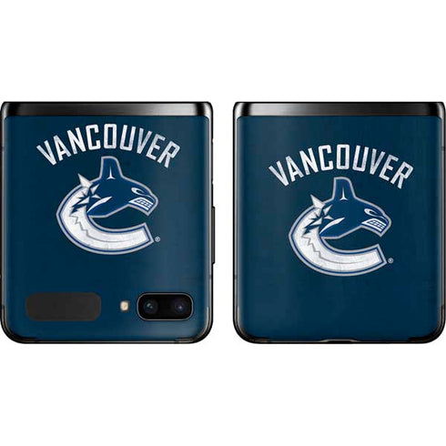 NHL Vancouver Canucks Distressed Galaxy Z Flip Skin