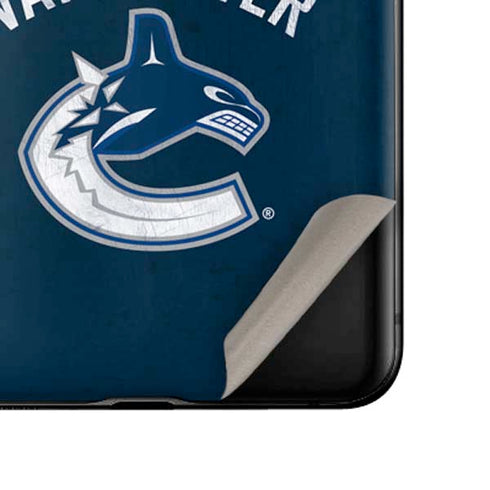 NHL Vancouver Canucks Distressed Galaxy Z Flip Skin