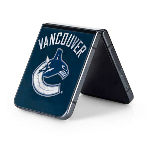 NHL Vancouver Canucks Distressed Galaxy Z Flip5 5G Skin