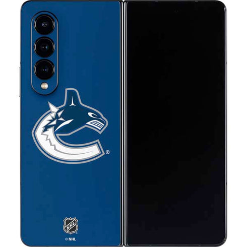 NHL Vancouver Canucks Distressed Galaxy Z Fold4 5G Skin