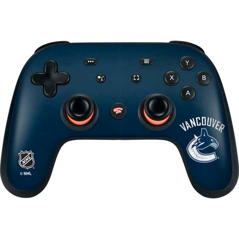 NHL Vancouver Canucks Distressed Google Stadia Controller Skin