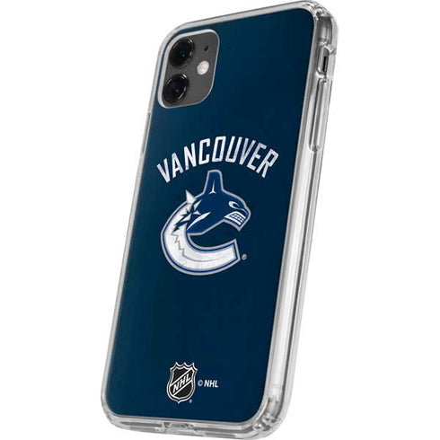 NHL Vancouver Canucks Distressed iPhone 11 Clear Case