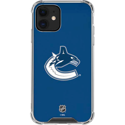 NHL Vancouver Canucks Distressed iPhone 12 Mini Clear Case