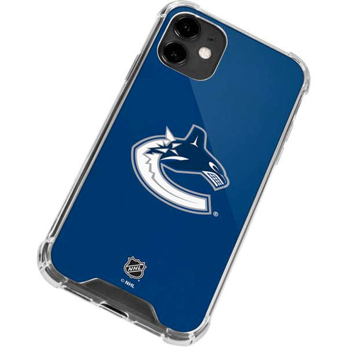 NHL Vancouver Canucks Distressed iPhone 12 Mini Clear Case