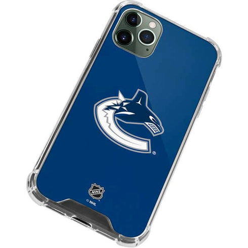 NHL Vancouver Canucks Distressed iPhone 12 Pro Clear Case