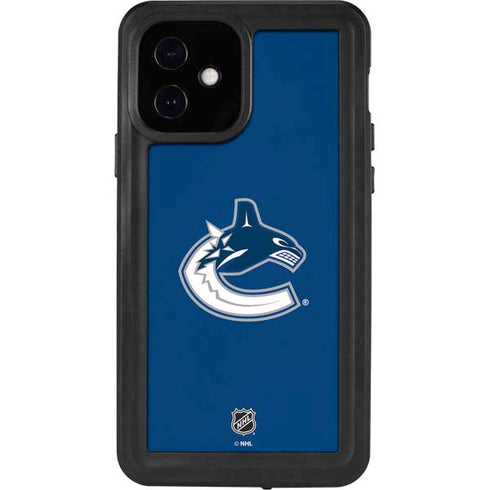 NHL Vancouver Canucks Distressed iPhone 12 Waterproof Case