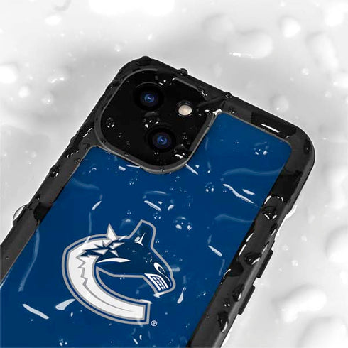 NHL Vancouver Canucks Distressed iPhone 13 Mini Waterproof Case