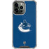 NHL Vancouver Canucks Distressed iPhone 14 Pro Max Clear Case