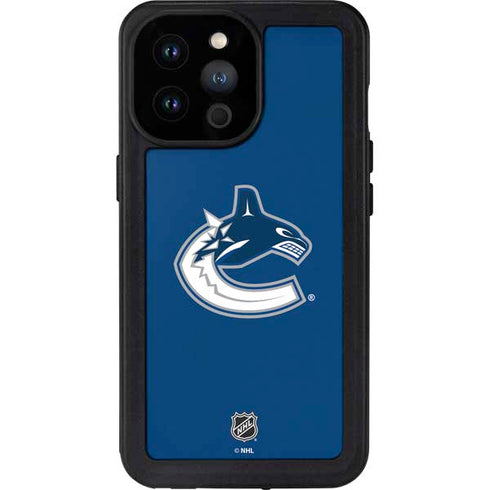 NHL Vancouver Canucks Distressed iPhone 14 Pro Max Waterproof Case