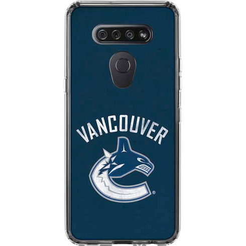 NHL Vancouver Canucks Distressed LG K51/Q51 Clear Case