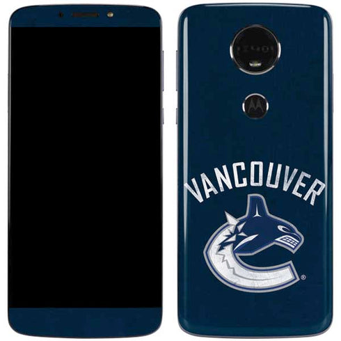 NHL Vancouver Canucks Distressed Moto E5 Plus Skin