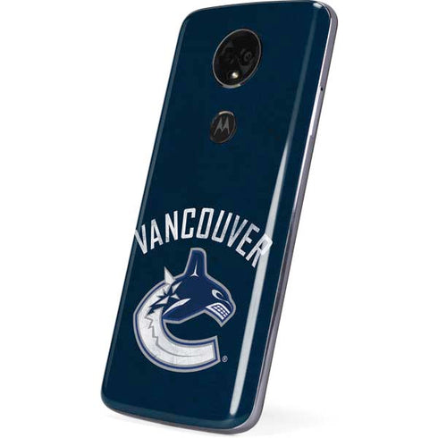NHL Vancouver Canucks Distressed Moto E5 Plus Skin