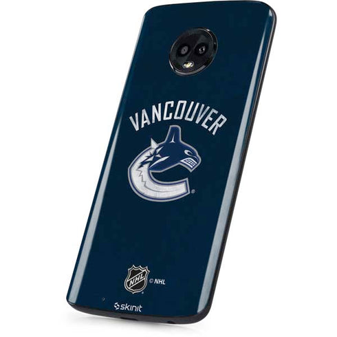 NHL Vancouver Canucks Distressed Moto G6 Skin