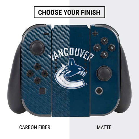 NHL Vancouver Canucks Distressed Nintendo Switch Bundle Skin