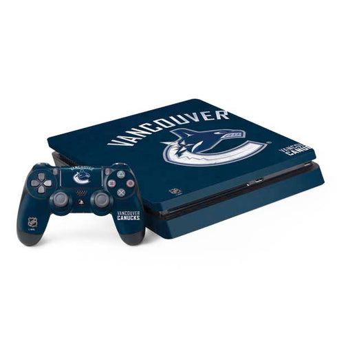 NHL Vancouver Canucks Distressed PS4 Slim Bundle Skin