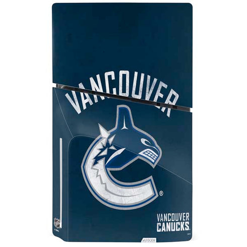 NHL Vancouver Canucks Distressed PS5 Slim Disk Console Skin