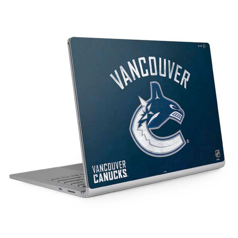 NHL Vancouver Canucks Distressed Surface Book 2 13.5in Skin
