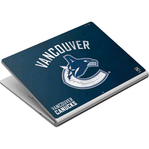 NHL Vancouver Canucks Distressed Surface Book Skin