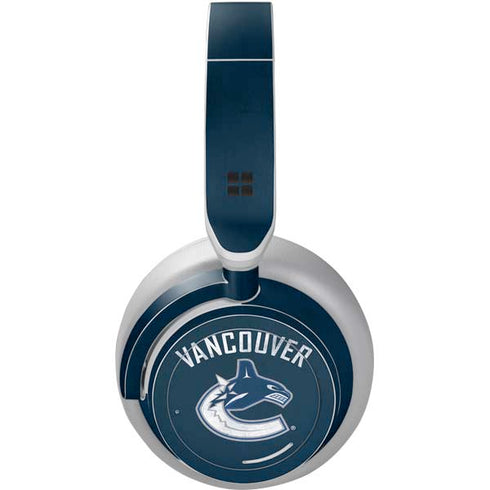 NHL Vancouver Canucks Distressed Surface Headphones Skin