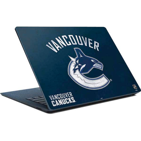 NHL Vancouver Canucks Distressed Surface Laptop Skin