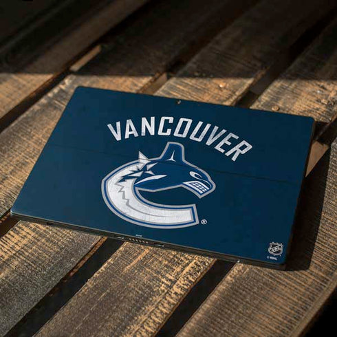 NHL Vancouver Canucks Distressed Surface Pro 6 Skin