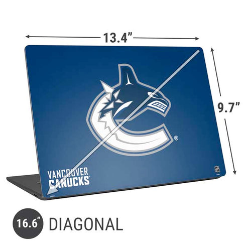 NHL Vancouver Canucks Distressed Universal Laptop 16.6in (13.4 x 9.7in) Skin