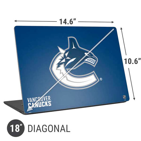 NHL Vancouver Canucks Distressed Universal Laptop 18in (14.6 x 10.6in) Skin