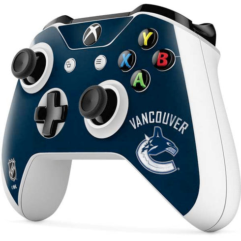 NHL Vancouver Canucks Distressed Xbox One S All-Digital Edition Bundle Skin